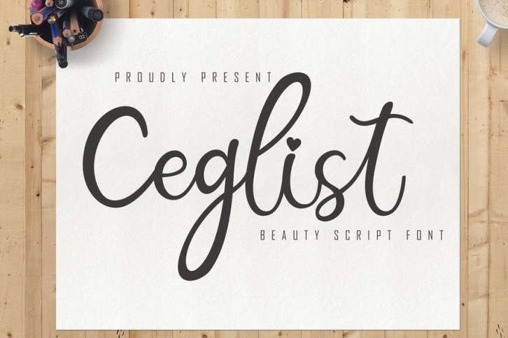 Ceglist Beauty Script Font Font Download