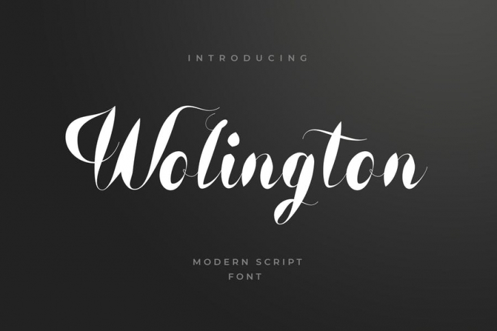 Wolington Script Sans Font Font Download