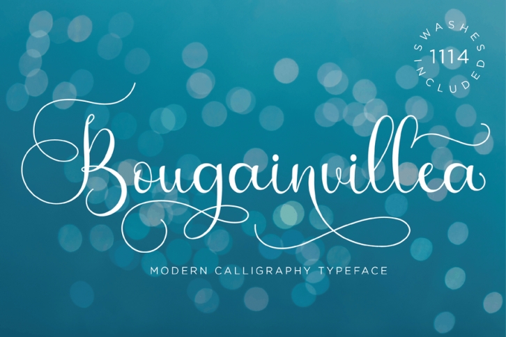 Bougainvillea - Script Font Font Download