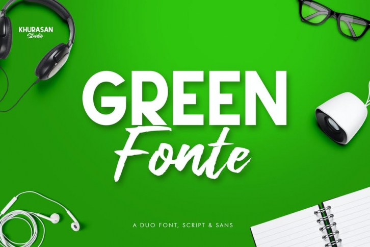Green Fonte Font Duo Font Download