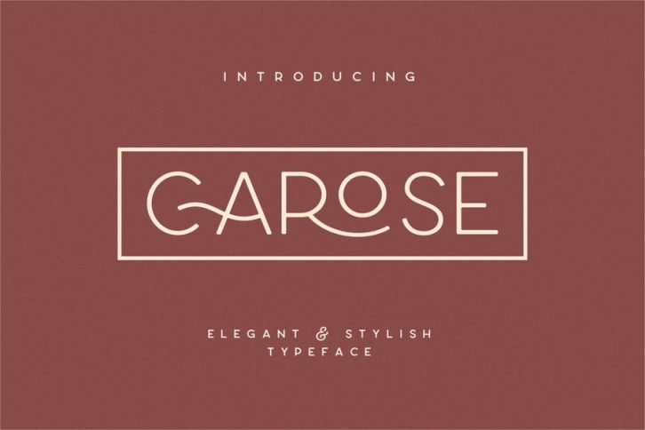 Carose Sans- 6 Elegant Typeface Font Download