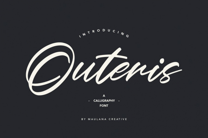 Outeris Calligraphy Font Font Download
