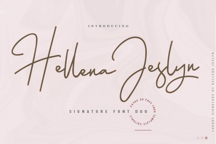 Hellena Jeslyn Font Duo Font Download