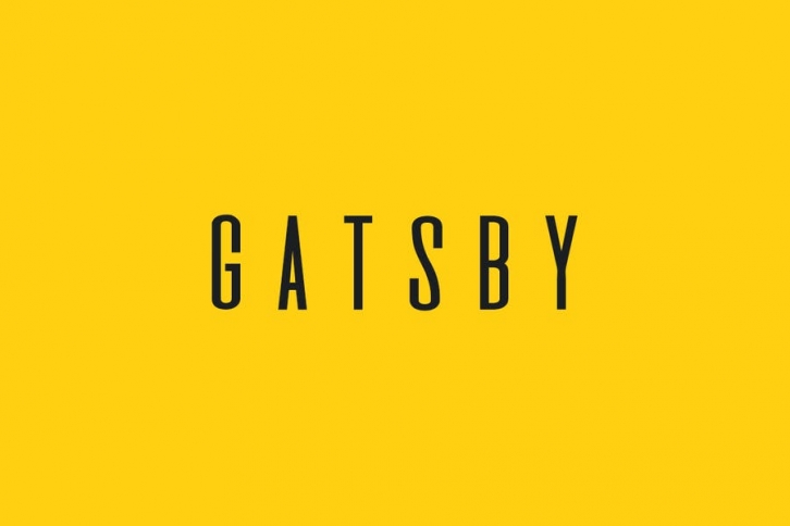 GATSBY - Unique Display / Headline Typeface Font Download