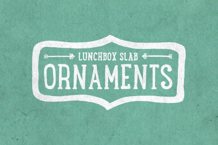 Lunchbox Slab Ornaments Font Download