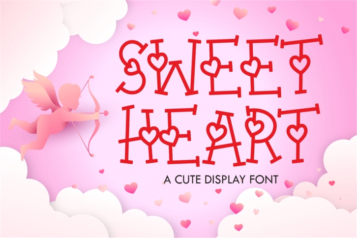Sweetheart - Cute Display Font Font Download
