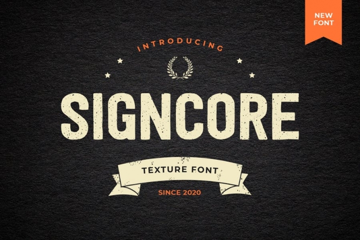 Signcore Sans Serif Texture Font Font Download