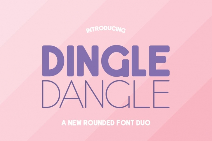 Dingle Dangle Font Duo Font Download