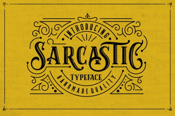 Sarcastic Typeface Font Download