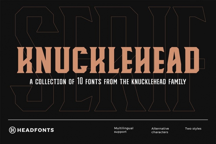 Knucklehead Serif | Vintage Font Font Download