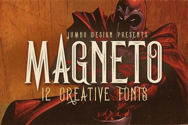 Magneto - Vintage Style Font Font Download