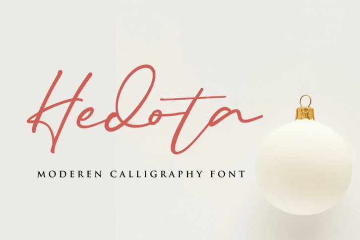 Hedota Signature Font Download