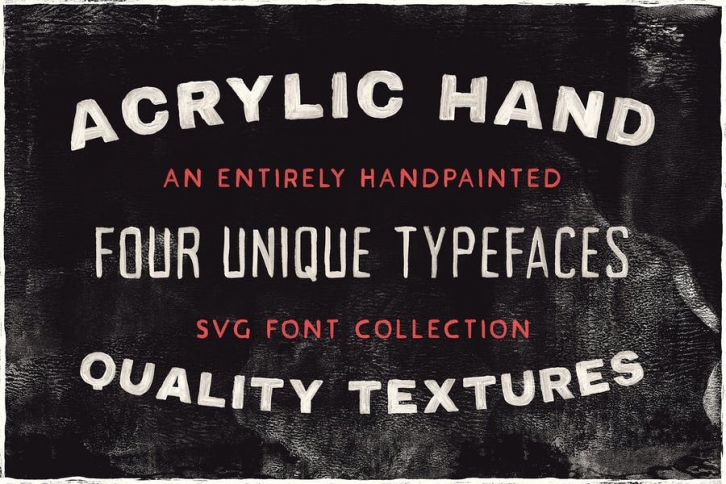 Acrylic SVG Font Collection Font Download