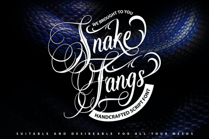 Snake Fangs | Handcrafted Script Font Font Download