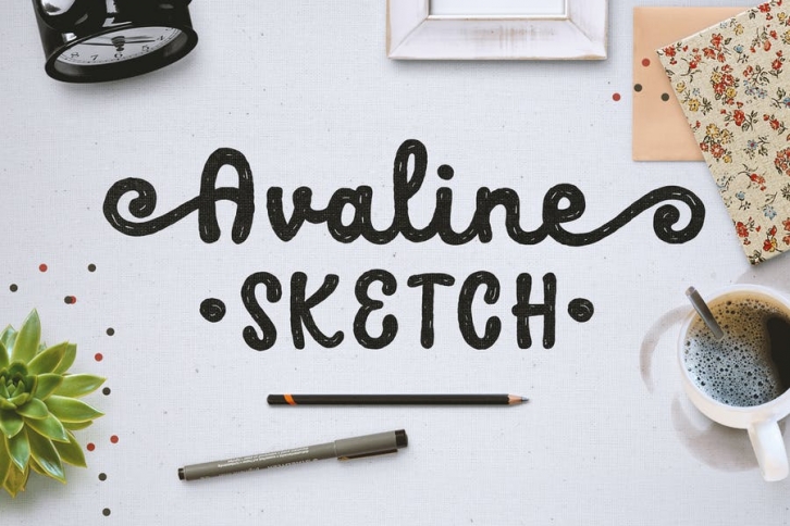 Avaline Script Sketch Font Download