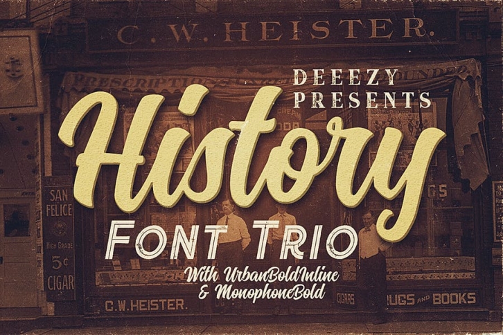 History Font Trio Font Download
