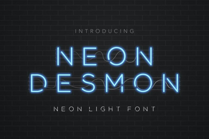 Neon Desmon - Neon Light Font Font Download