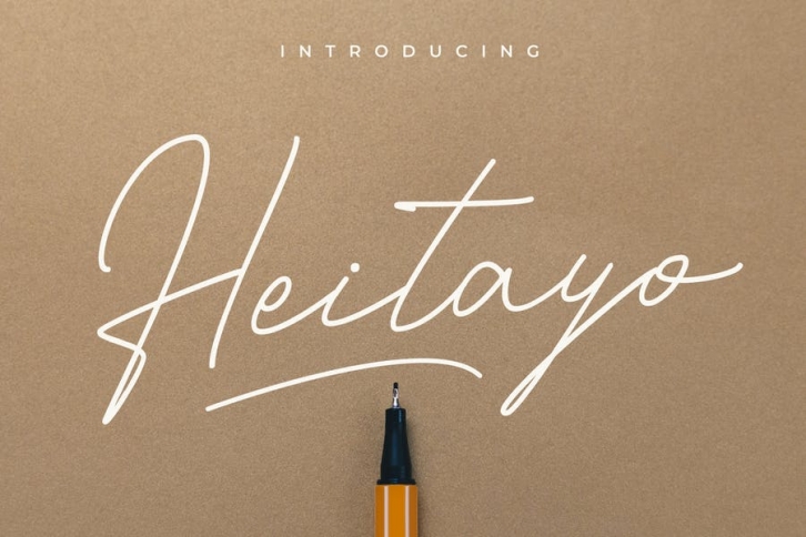 Heitayo Signature Font Download