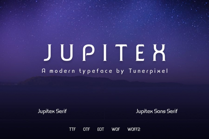Jupitex - A Modern Font Font Download