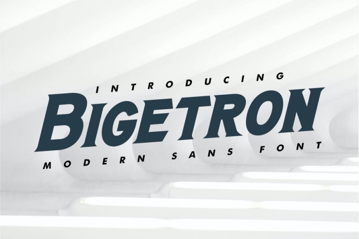 Bigetron - Modern Sans Font Font Download