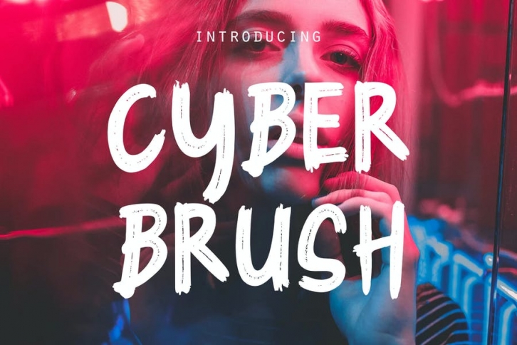 Cyber Brush - Brush Font RS Font Download