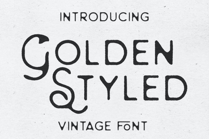 Golden Styled Font Download