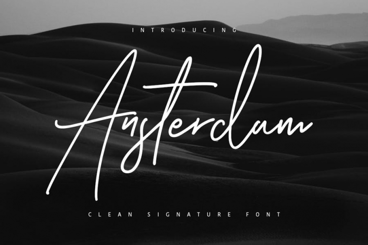 Ansterdam - Clean Signature Font Font Download