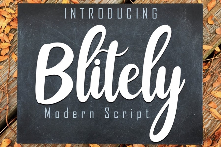 Blitely Modern Script Font Download