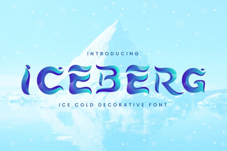 Iceberg - Cold Unique Display Typeface Font Download