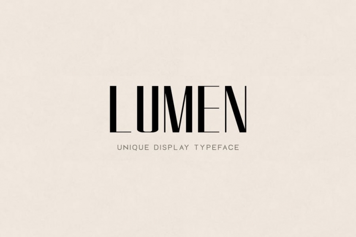 LUMEN - Unique Display / Headline / Logo Typeface Font Download
