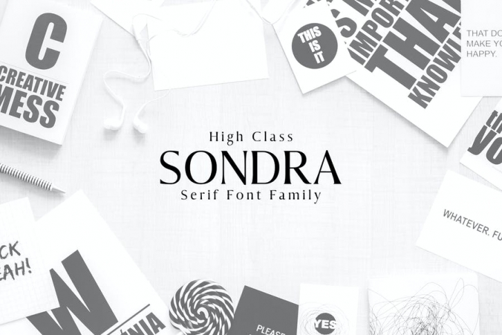 Sondra Serif Fonts Family Pack Font Download