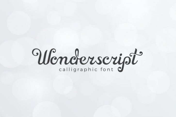 Wonderscript Calligraphic Font Font Download