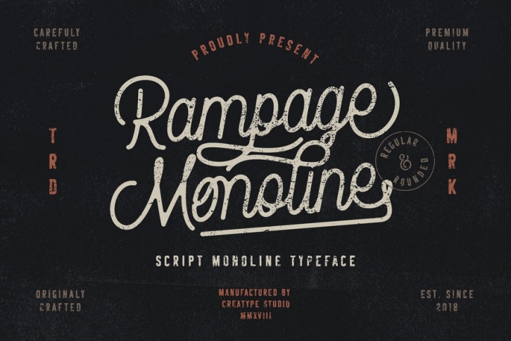 Rampage Monoline Script Font Download