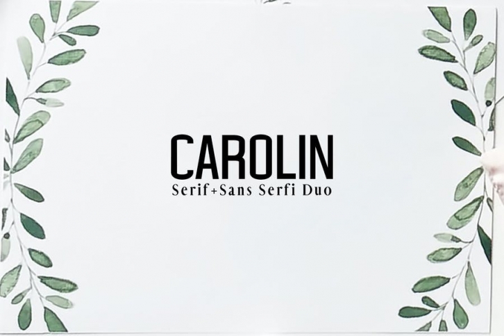 Carolin Duo Font Family Pack Font Download