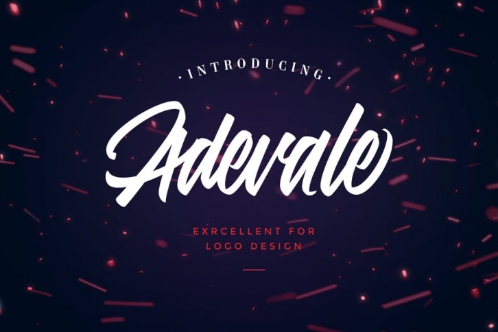 Adevale script Font Download