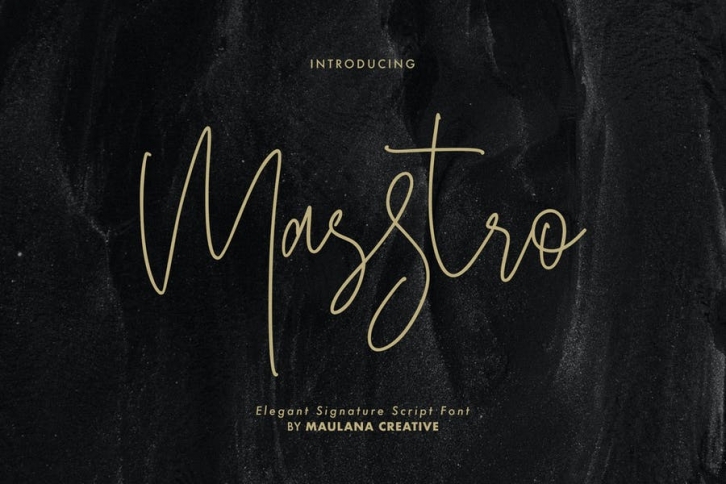 Masstro Signature Typeface Font Download