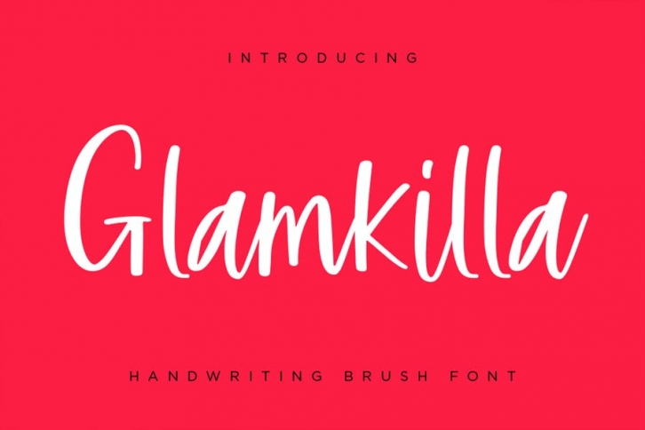 Glamkilla - Handwriting Brush Font Font Download