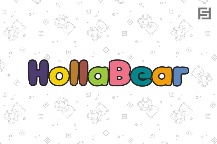HollaBear - Cute & Playful Handmade Kids Font Font Download