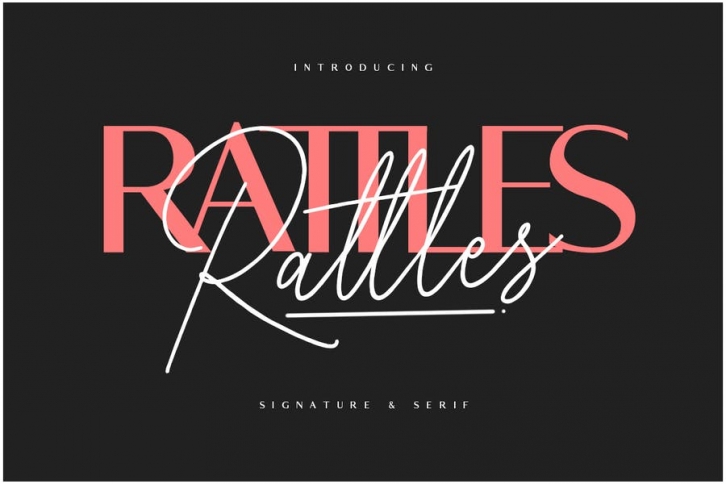 Rattles Signature Font Duo Font Download