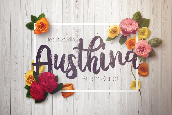 Austhina Brush Script Font Download