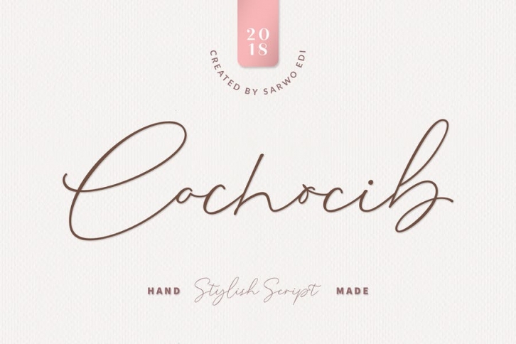 Cochocib Script Latin Pro Font Download