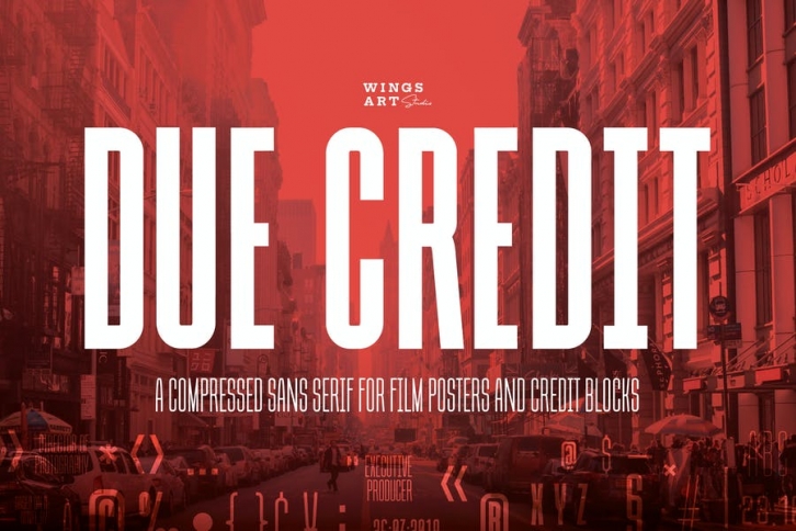 Due Credit: The Film Designer's Font Font Download
