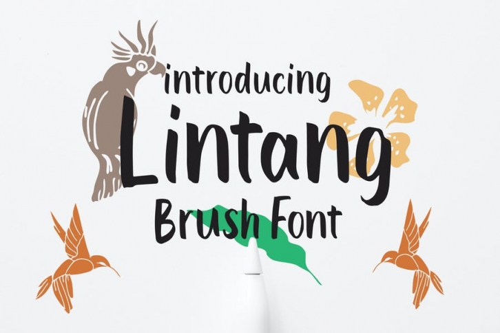 Lintang - Brush Font Font Download