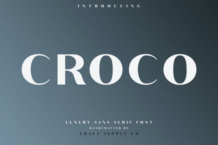 Croco - Luxury Sans Serif Font Font Download