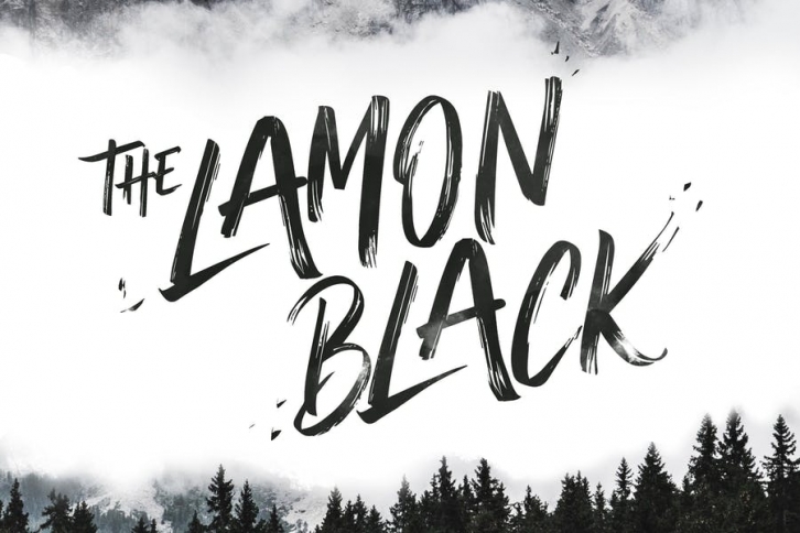 The Lamon Black - Brush Font Font Download