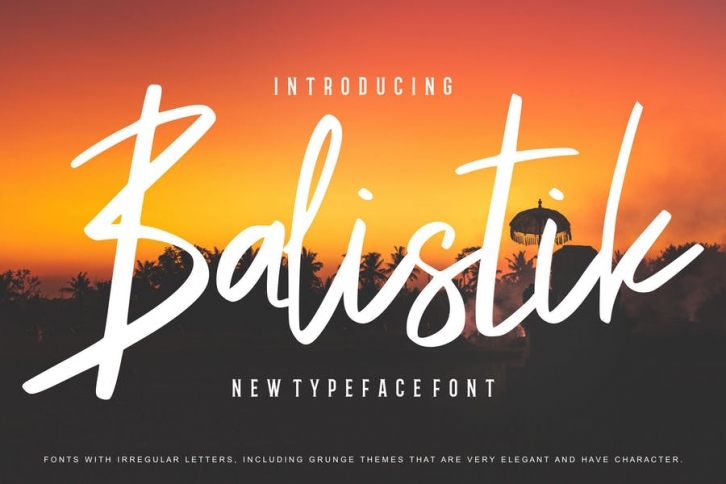 Balistik | Modern Script Font Font Download