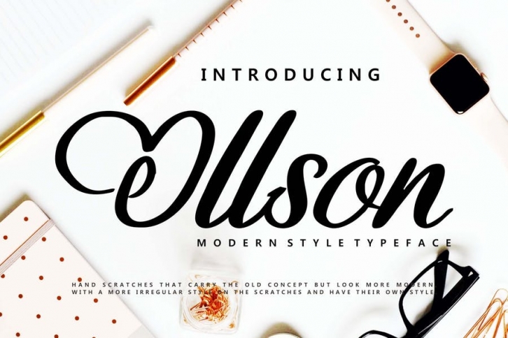 Ollson | Modern Style Typeface Font Download