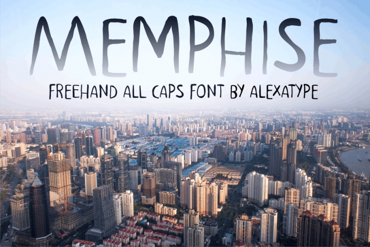 MEMPHISE - Freehand Font Font Download