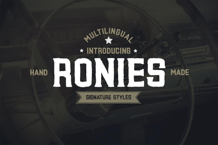 Ronies Vintage Font Font Download