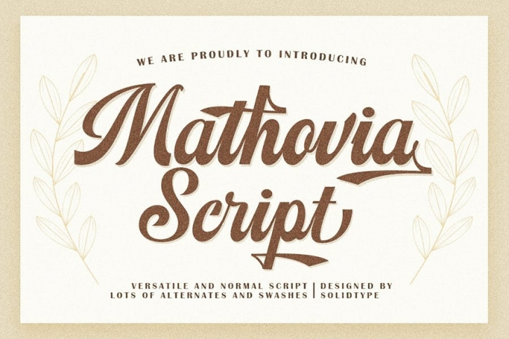 Mathovia Script Font Download